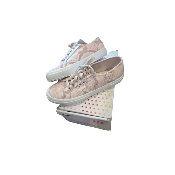 Superga Shoes - Superga Women's Size 6.5 Fantasia Sneaker Pink Python Snakeskin Pattern Casual